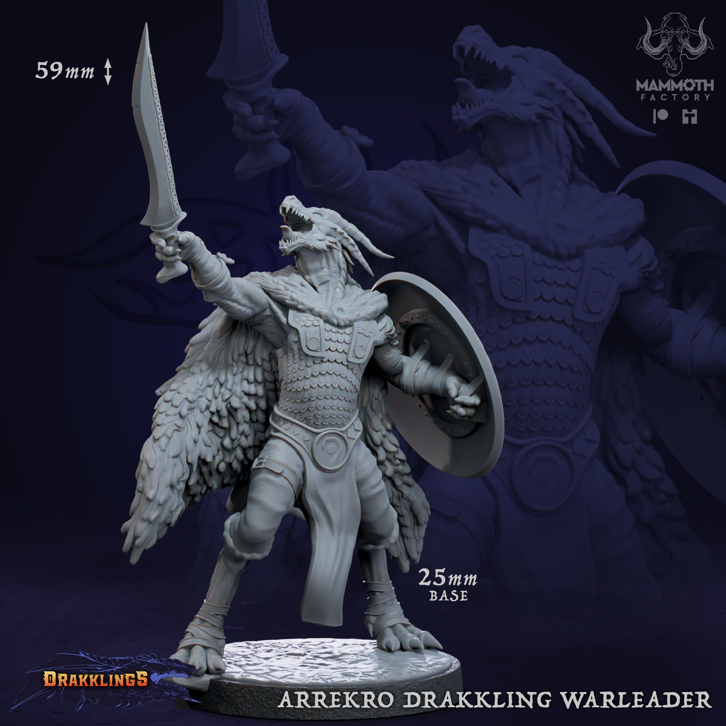 Arrekro, Drakkling Warleader - Dragonborn Fighter Paladin