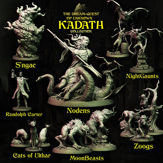Dream-Quest of Unknown Kadath Collection Pt 1 — Nodens, Night-Gaunts, Cats of Ulthar & Zoogs