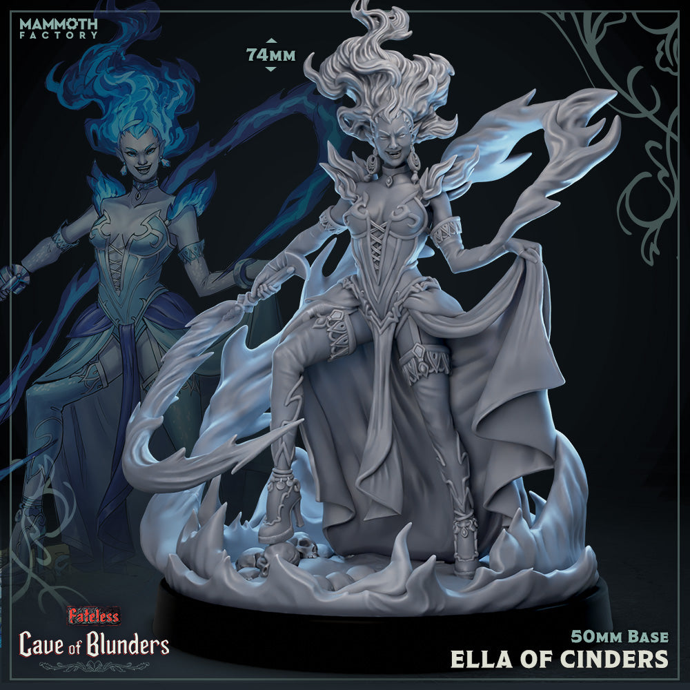 Ella of Cinders (2 sizes) - Wizard Sorcerer Warlock