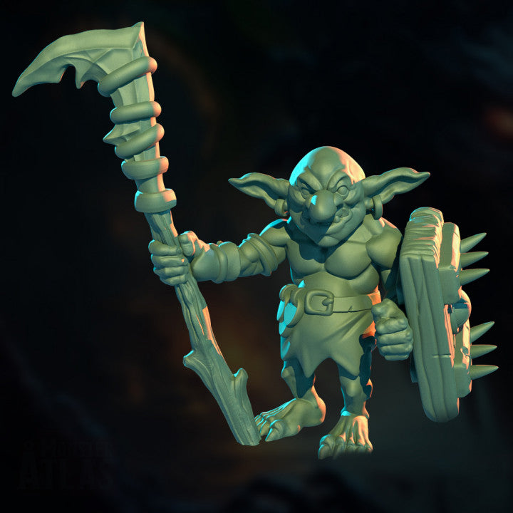 Goblin Scythe and Shield