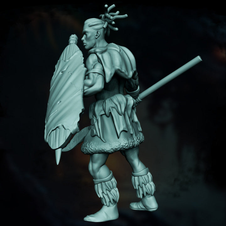 Tribes Warrior Spearman