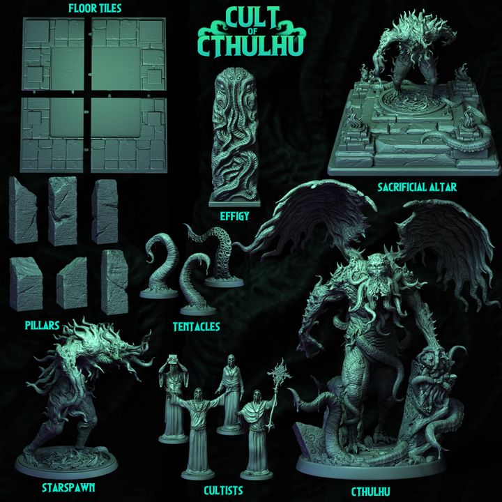 BUNDLE! Cult of Cthulhu - + Terrain Collection