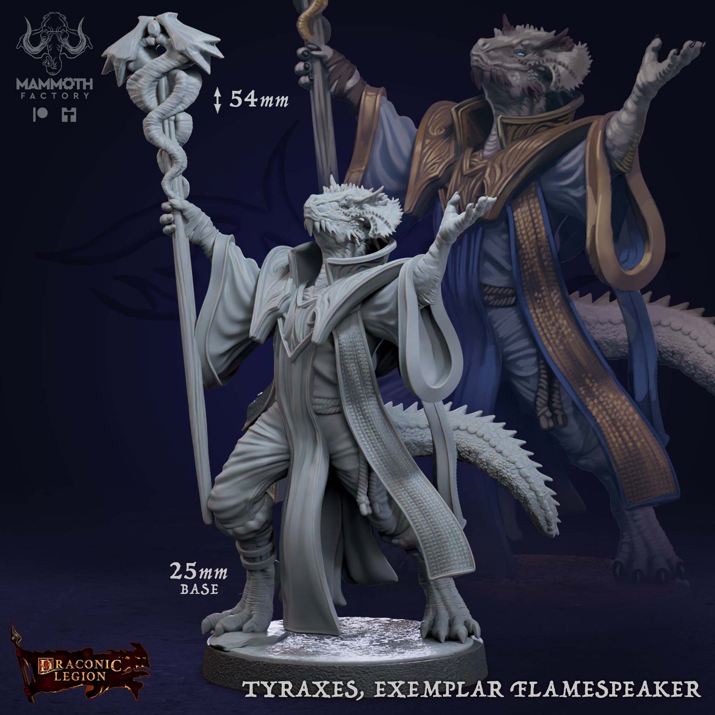Tyraxes, Exemplar Flamspeaker - Dragonborn Spellcaster