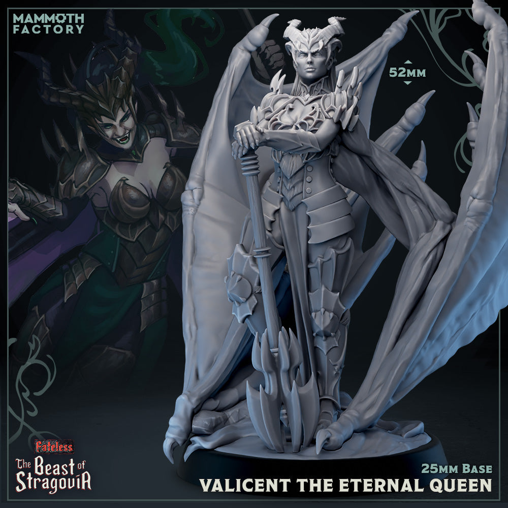 Valicent, the Eternal Queen - Winged Draconic Vampire