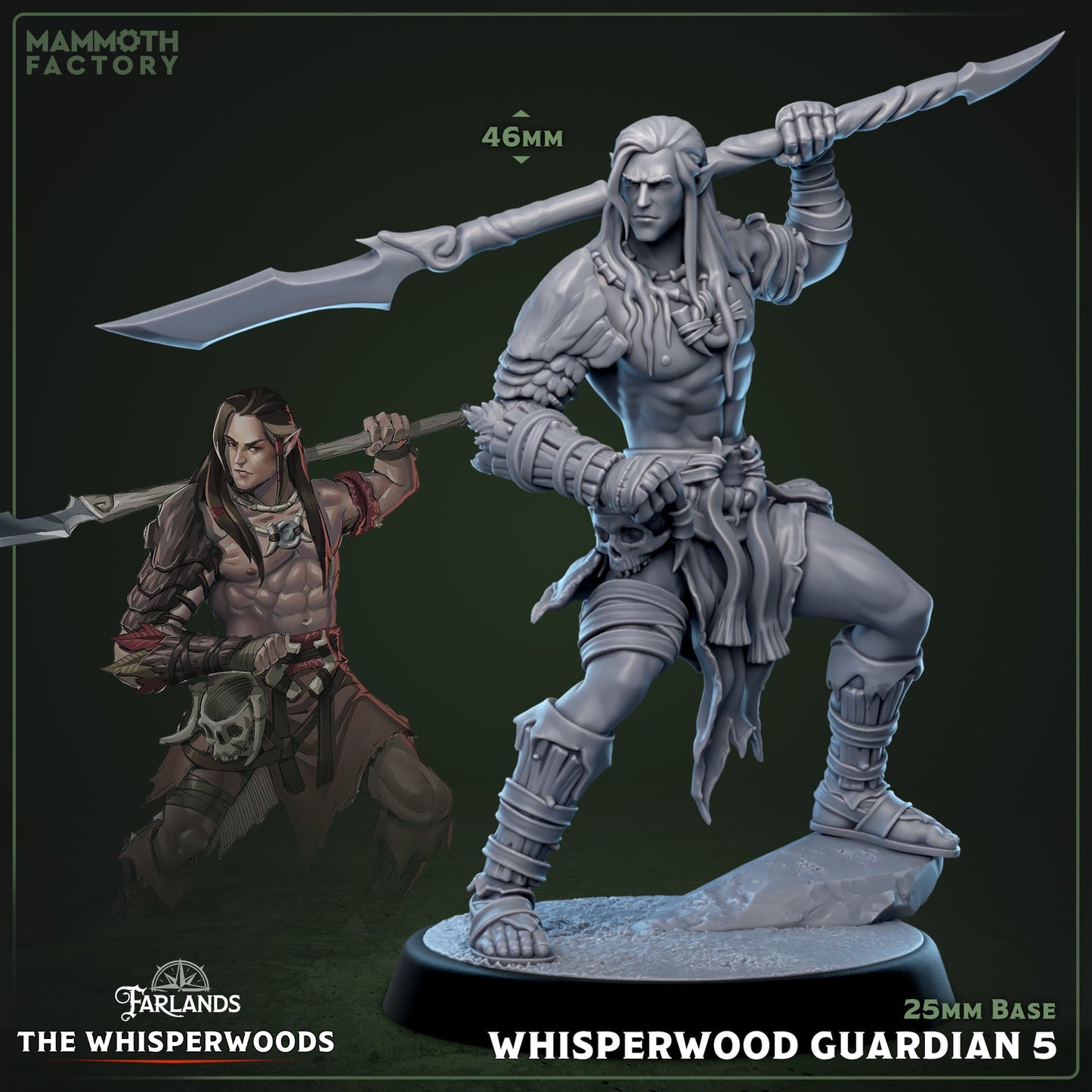 Whisperwood Guardians - Wood Elf Spearmen