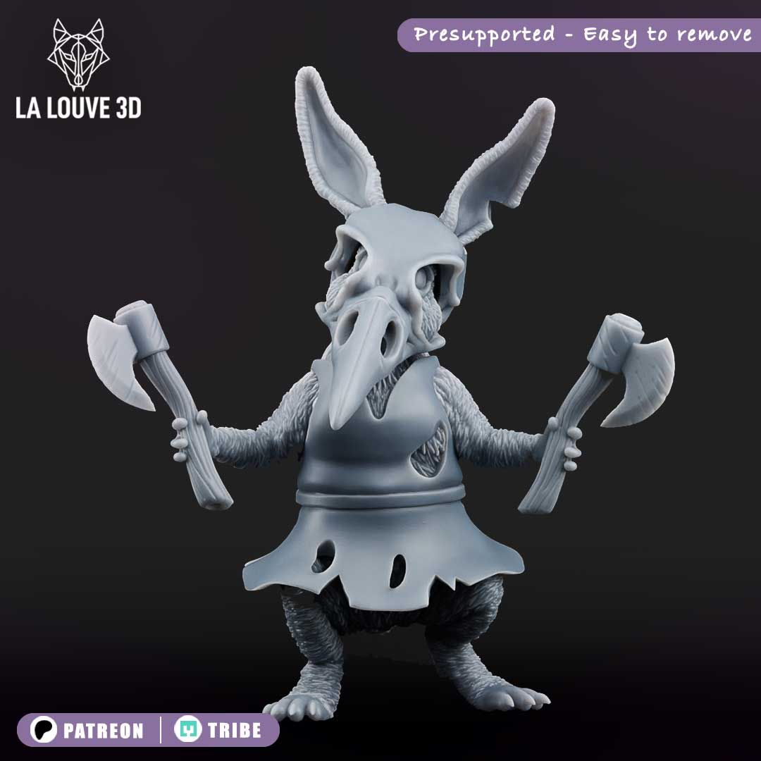 Bunny with axe