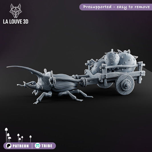 Cart and beetle