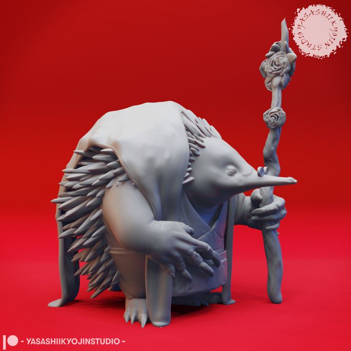 Echidna-folk Druid