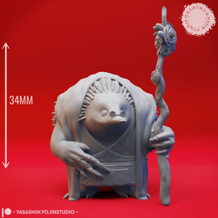 Echidna-folk Druid
