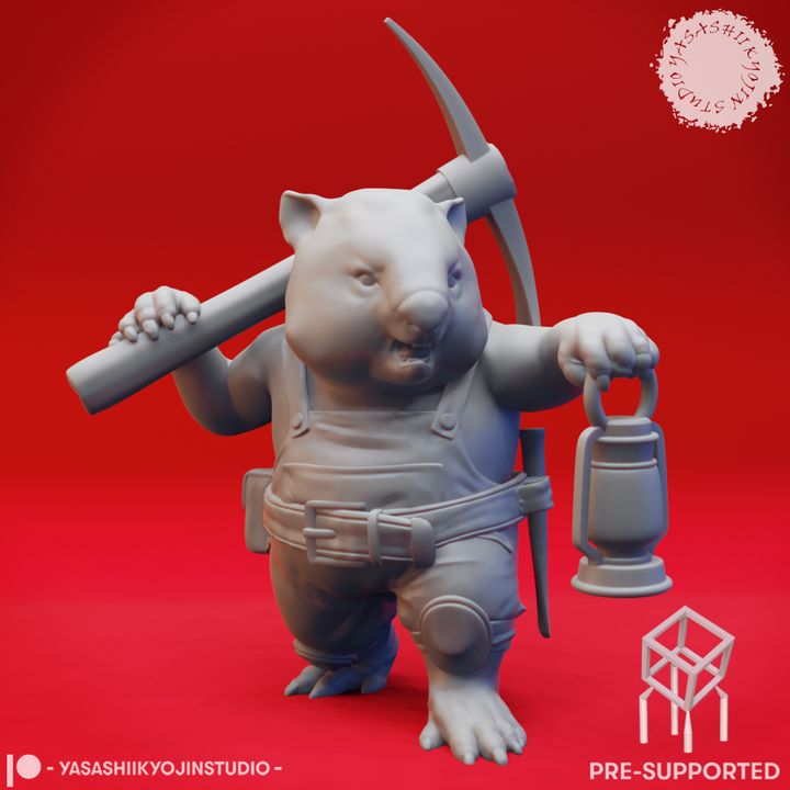 Wombat-folk Miner