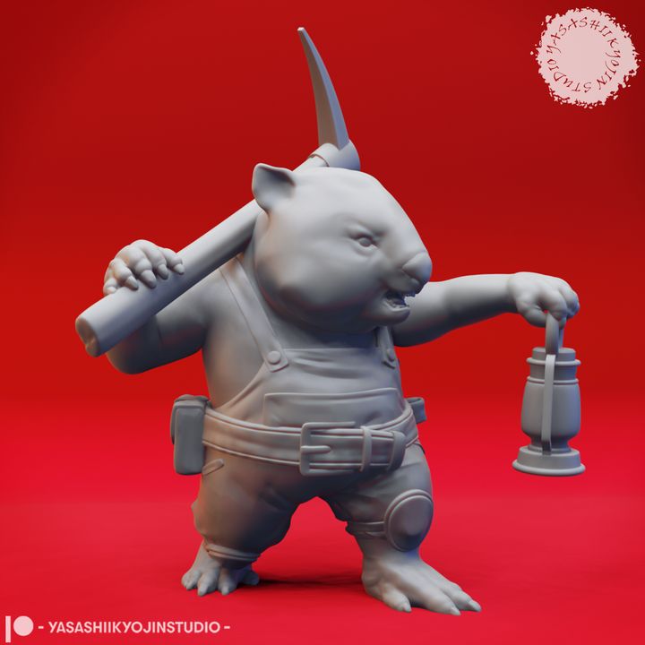 Wombat-folk Miner