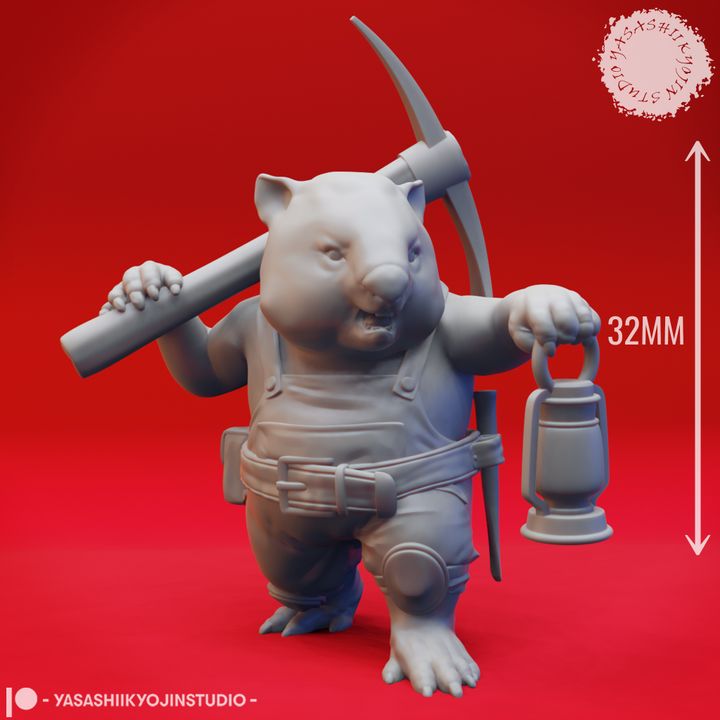 Wombat-folk Miner