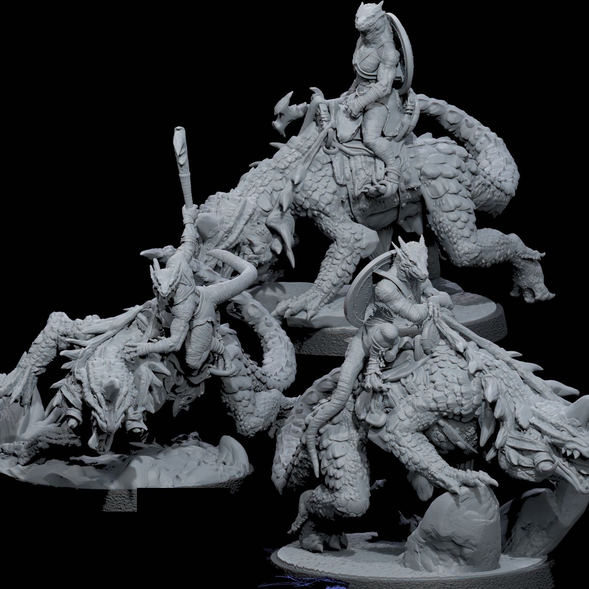 Arekari Spinedrake - Kobold Riders