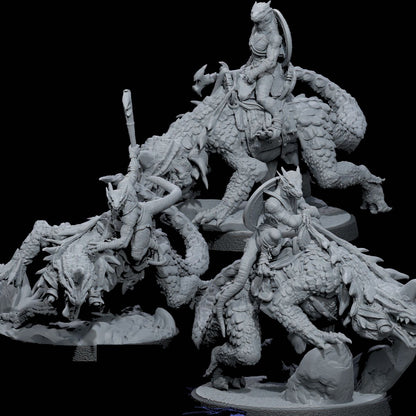 Arekari Spinedrake - Kobold Riders