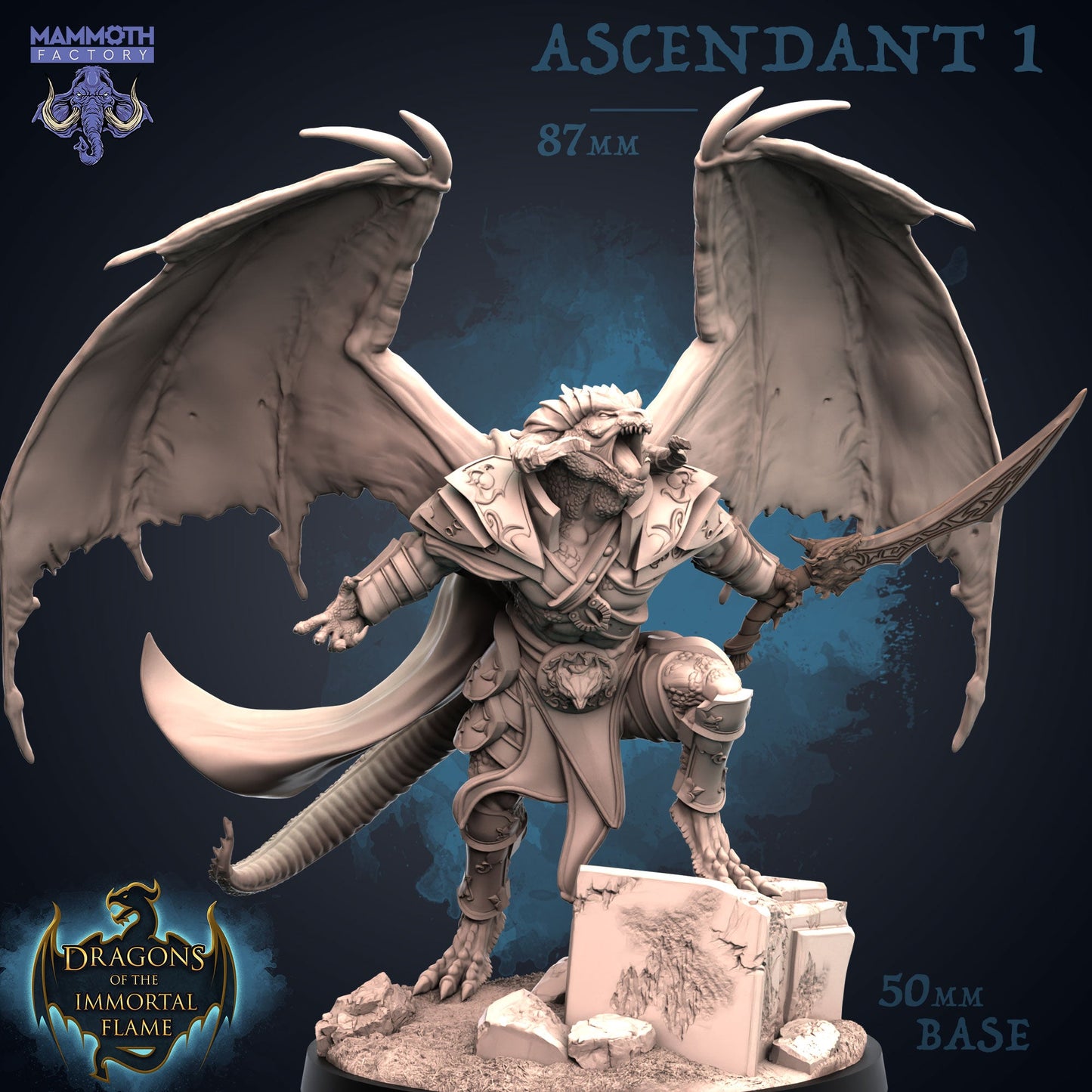 Drakkari Ascendants - Dragonborn Warriors (Two sizes)