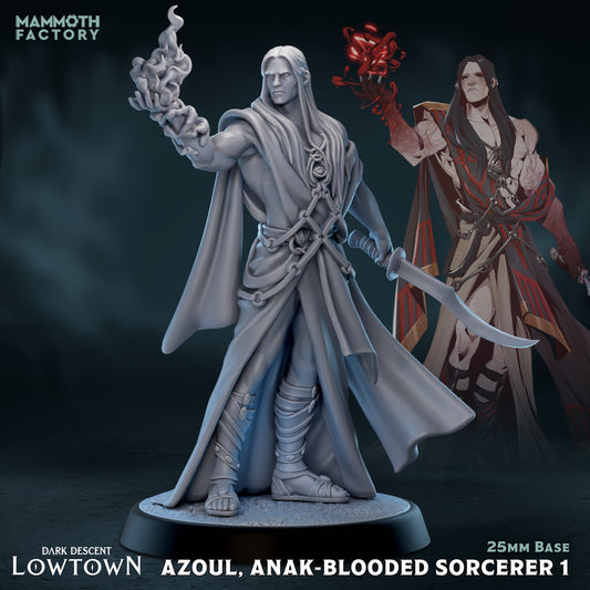 Azoul - Anak-Blooded Sorcerer Wizard Warlock
