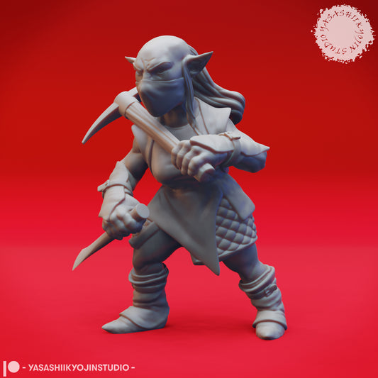 Deep Gnome (Svirfneblin) - Pick Axe