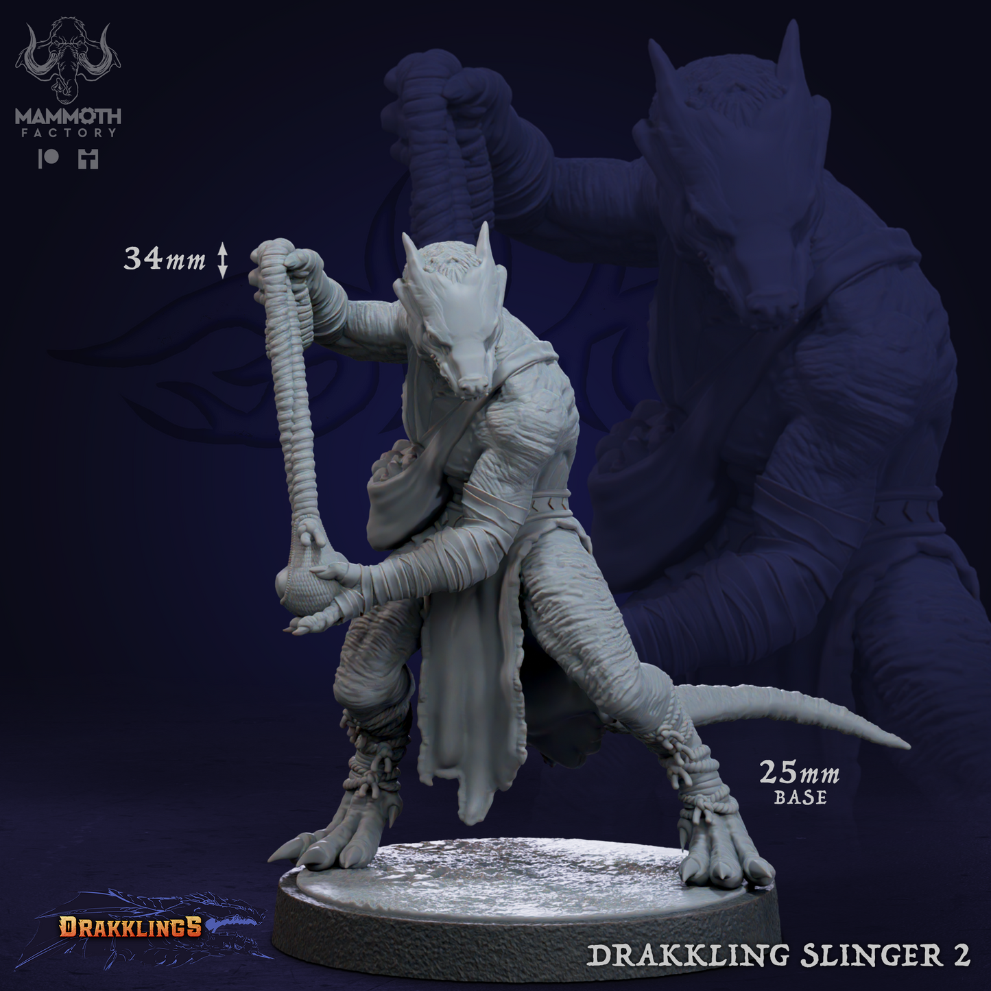 Drakkling (Kobold) Slinger - Wargaming Army