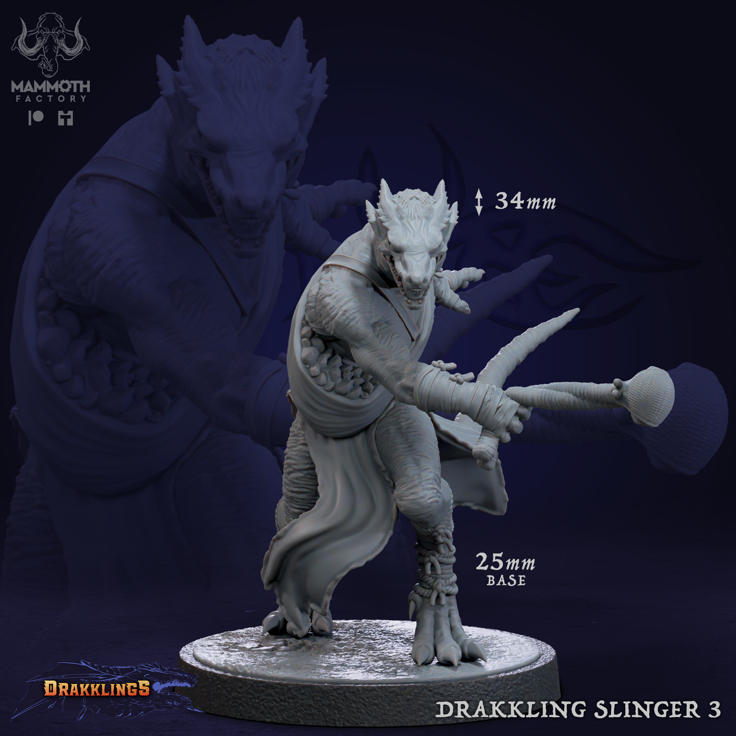 Drakkling (Kobold) Slinger - Wargaming Army