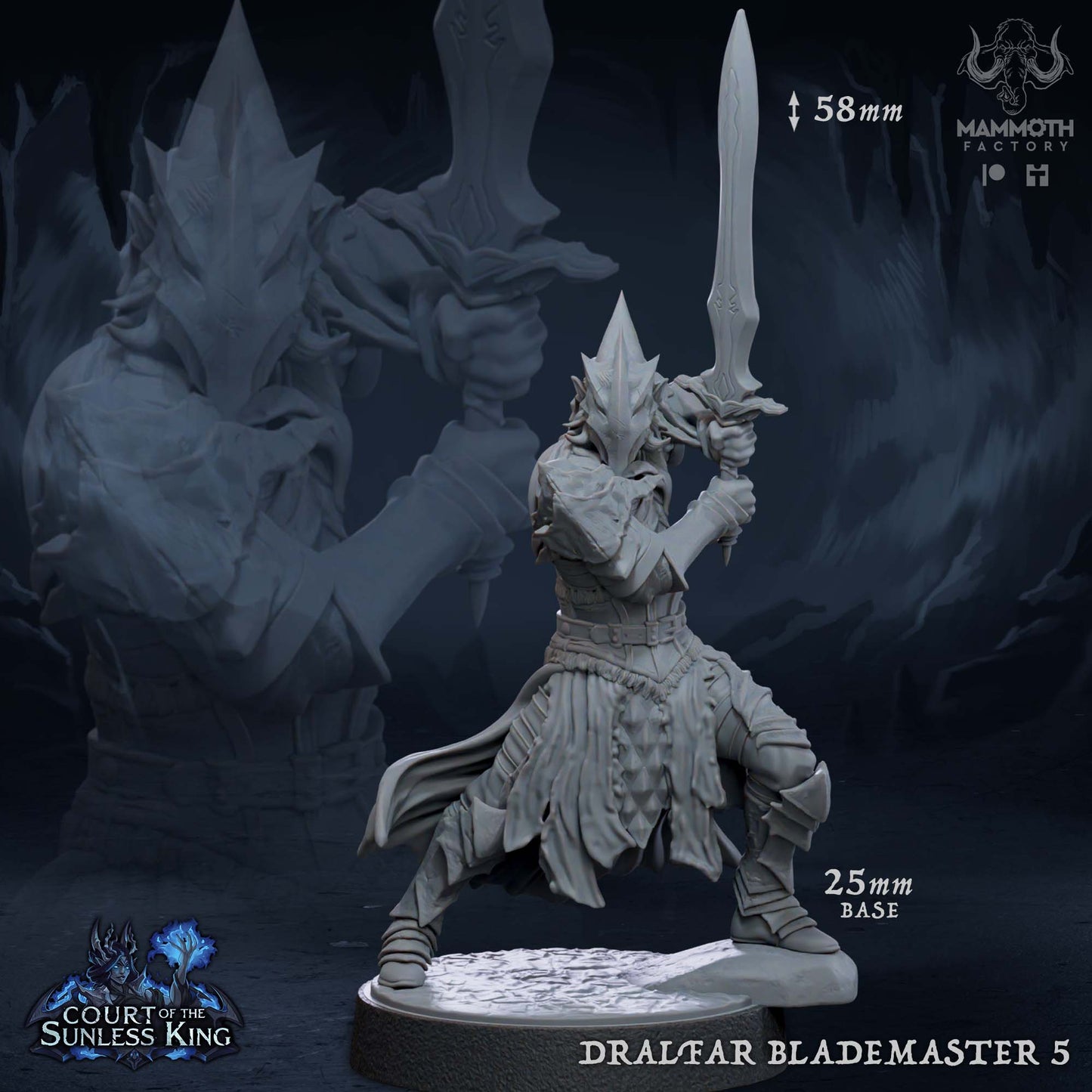 Dralfar Blademaster - Great Weapon Master Paladin Knight Warband
