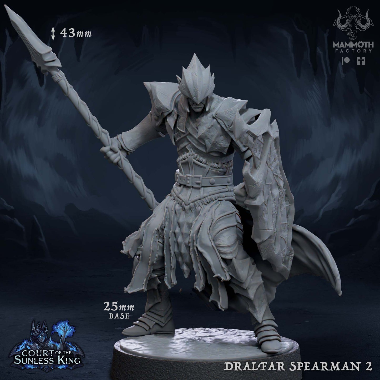 Dralfar Spearman - Paladin Knight Warband