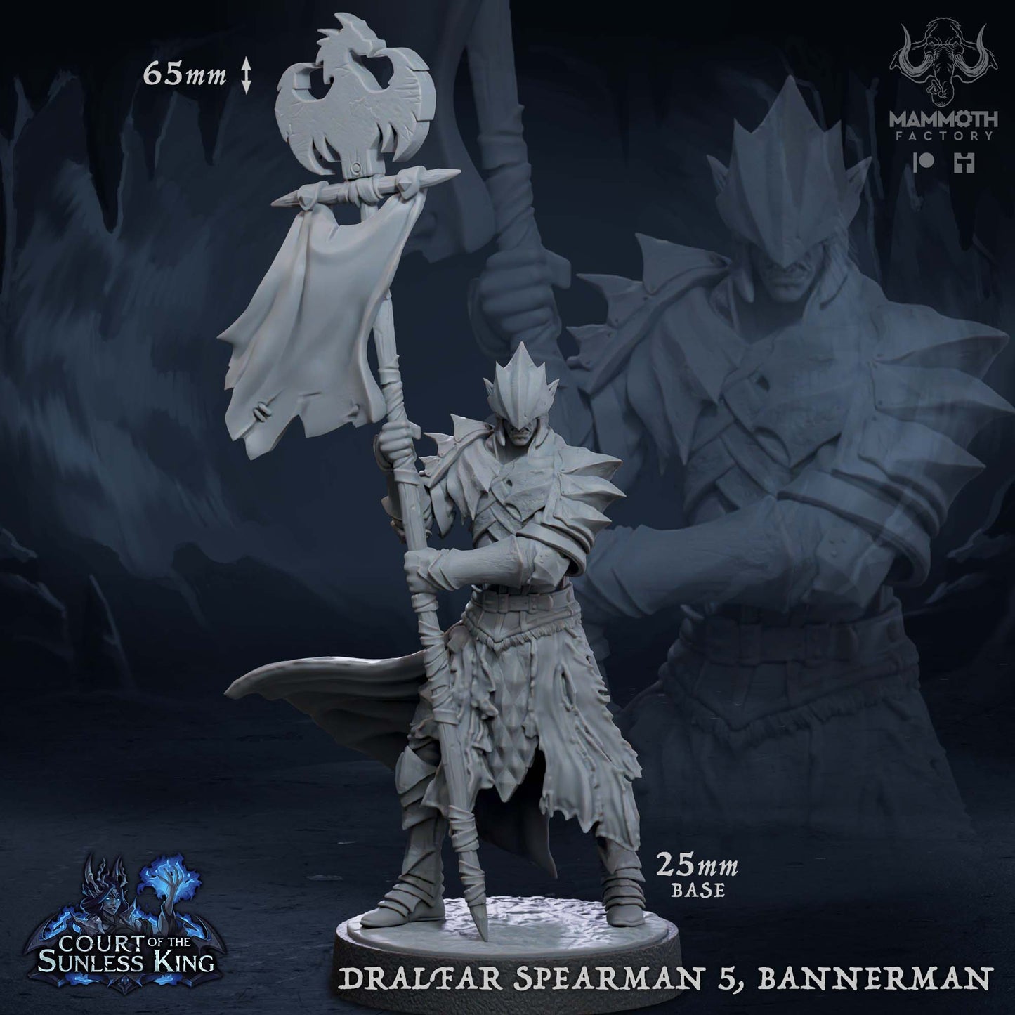 Dralfar Spearman - Paladin Knight Warband
