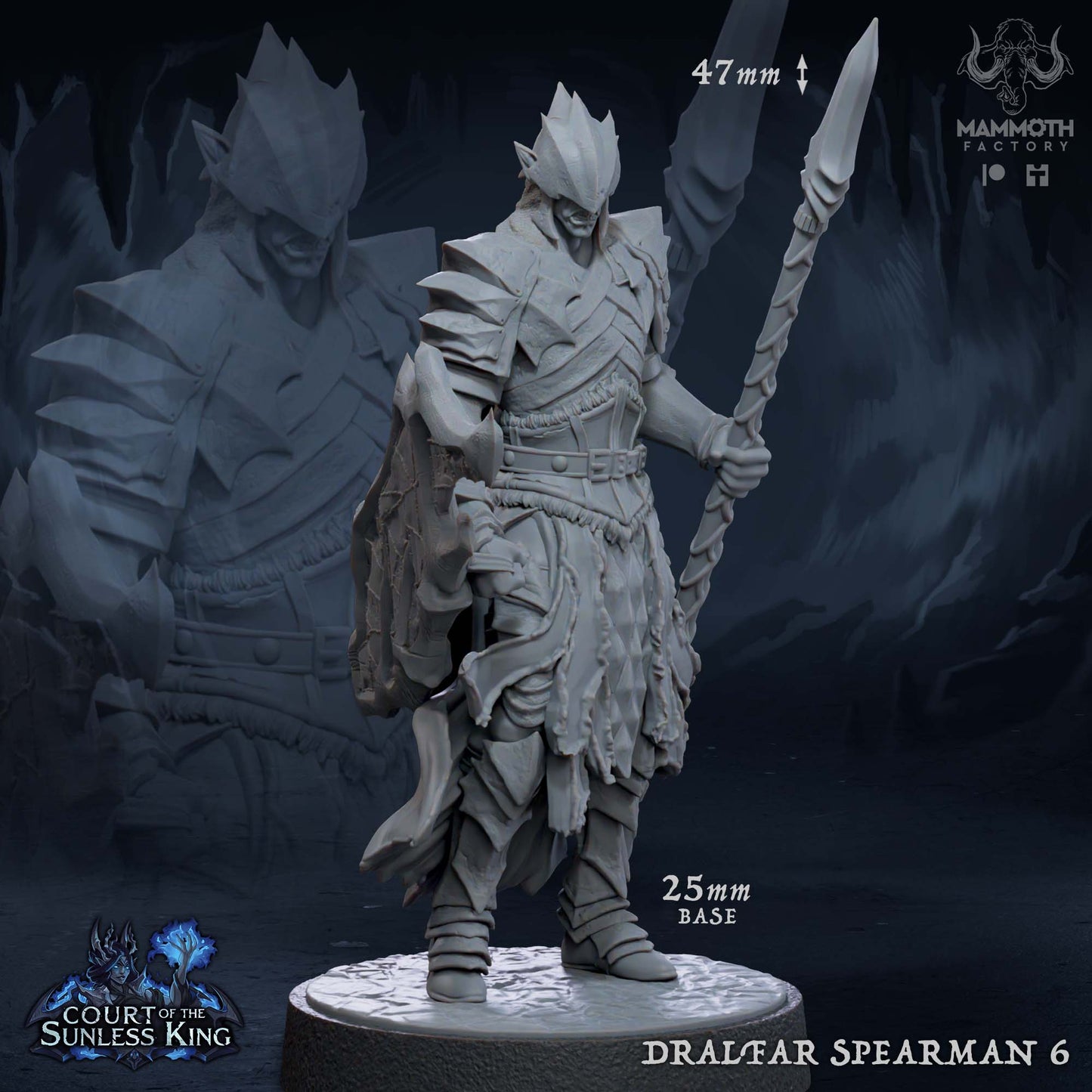 Dralfar Spearman - Paladin Knight Warband