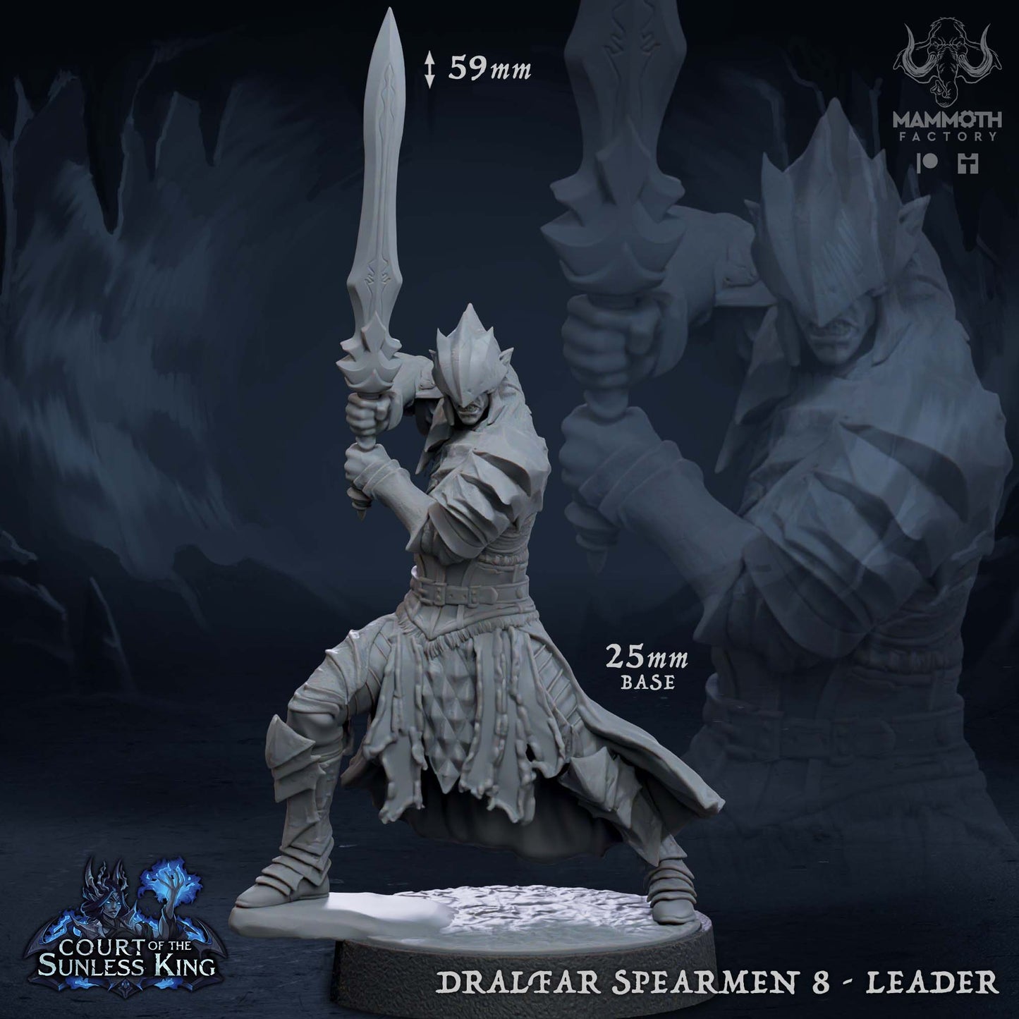 Dralfar Spearman - Paladin Knight Warband