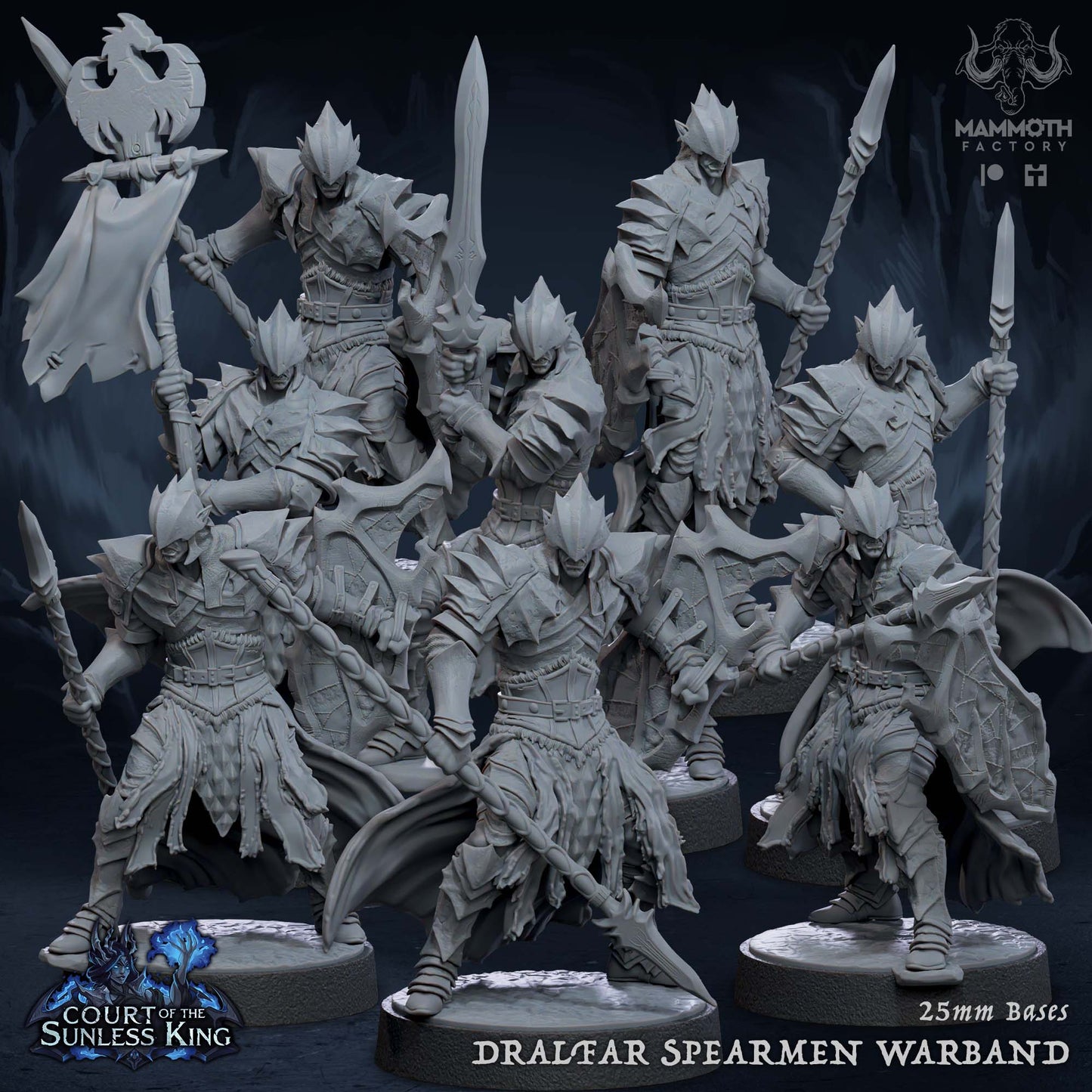 Dralfar Spearman - Paladin Knight Warband