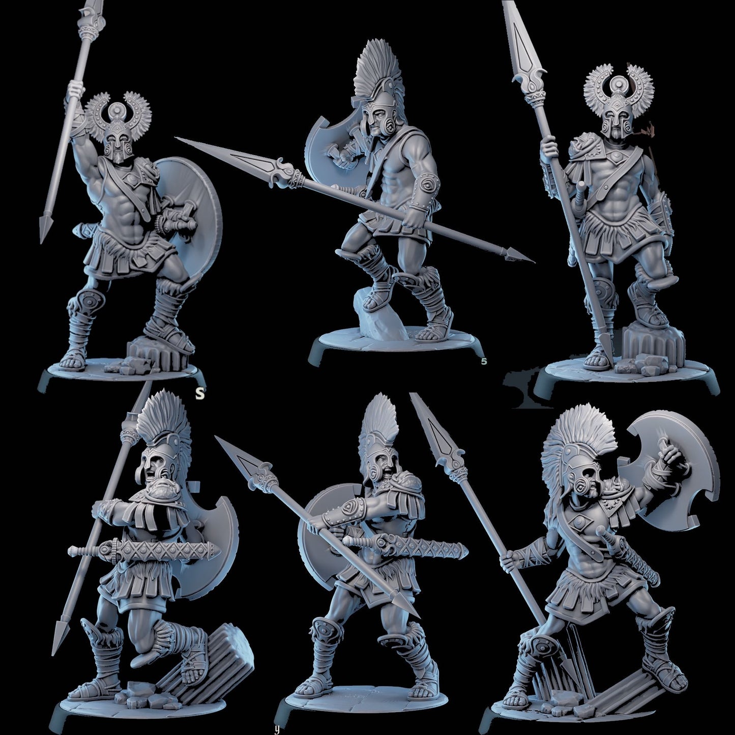 Eulyssian (Greek / Roman) Warrior Spearmen