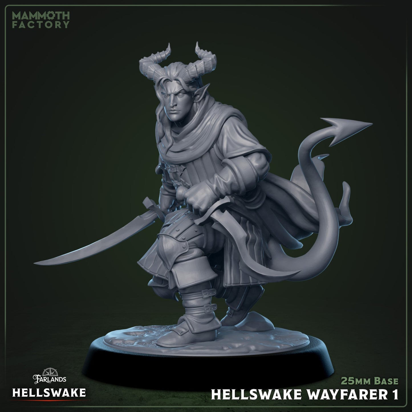 Hellswake Wayfarer (male Tiefling Rogue, Ranger)