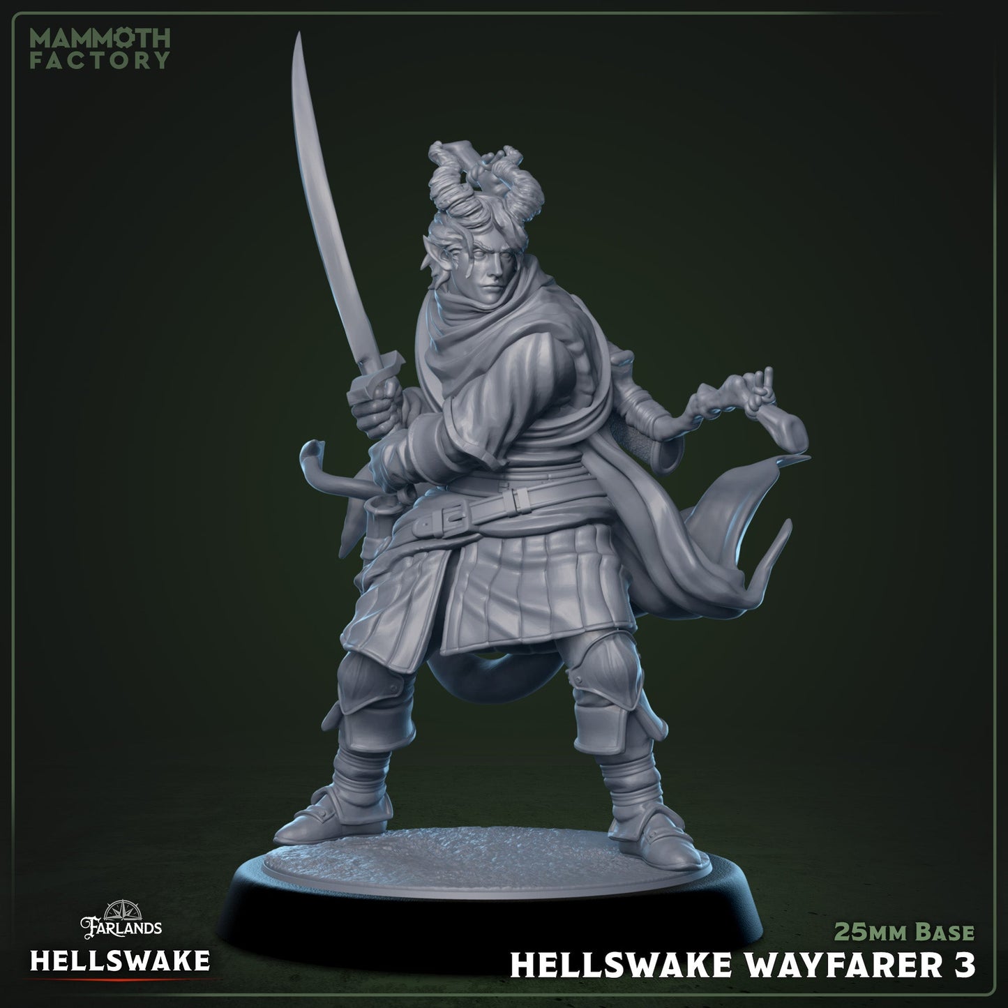 Hellswake Wayfarer (male Tiefling Rogue, Ranger)