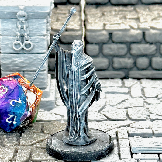 Red Wizard Glass Staff