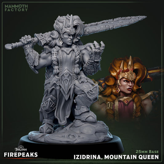 Izidrina Mountain Queen Dwarf Warrior