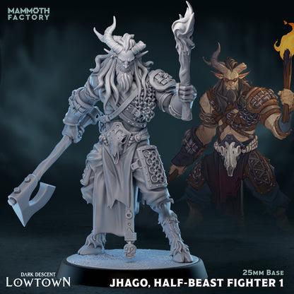 Jhago Half-Beast Fighter Barbarian
