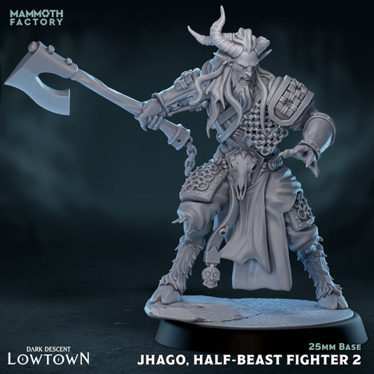 Jhago Half-Beast Fighter Barbarian