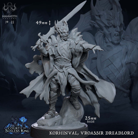 Korhinval, Vroassir Dreadlord - Elf Vampire Oathbreaker Paladin