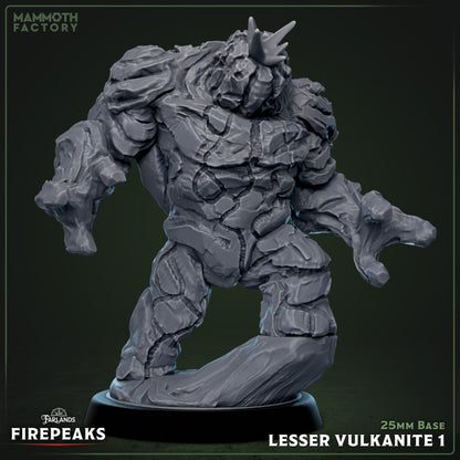 Lesser Vulcanite Fire Elemental - 2 versions