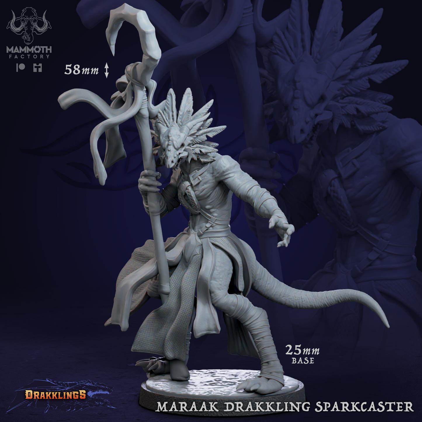 Maraak Drakkling Sparkcaster - Dragonborn Spellcaster