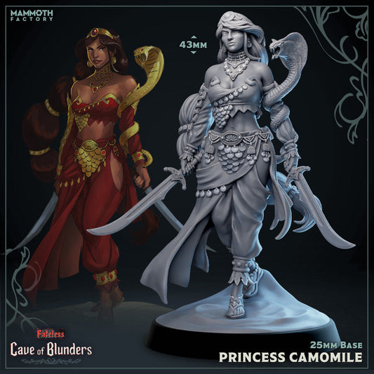 Princess Chamomile (and on Tiger) - Arcane Trickster Sorcerer Bladesinger