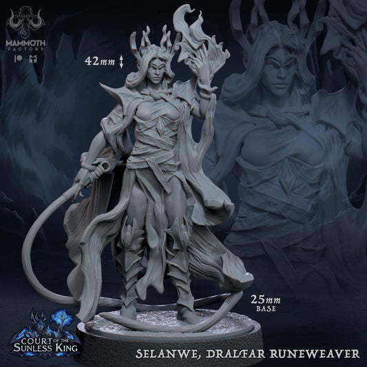 Selanwe. Dralfar Runeweaver - Sorcerer Warlock Wizard