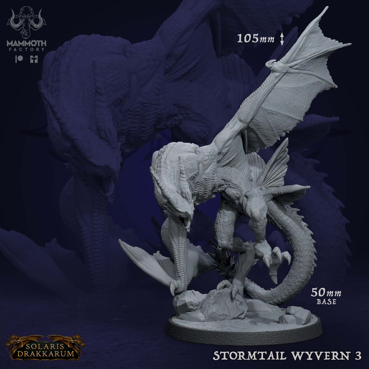 Stormtail Stormtail Wyvern – Minis by Myconoid