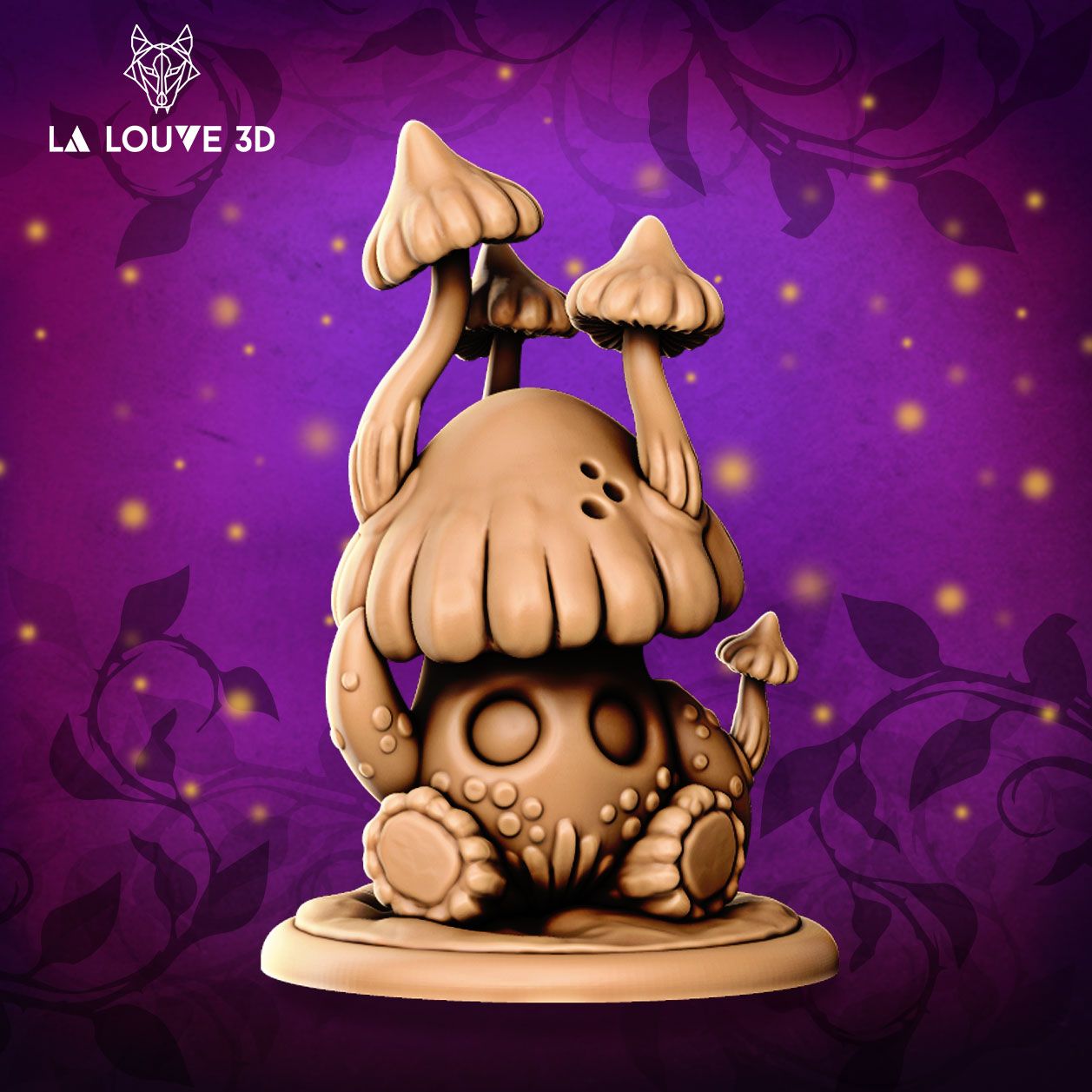 Fairy mushrooms and darkness creatures