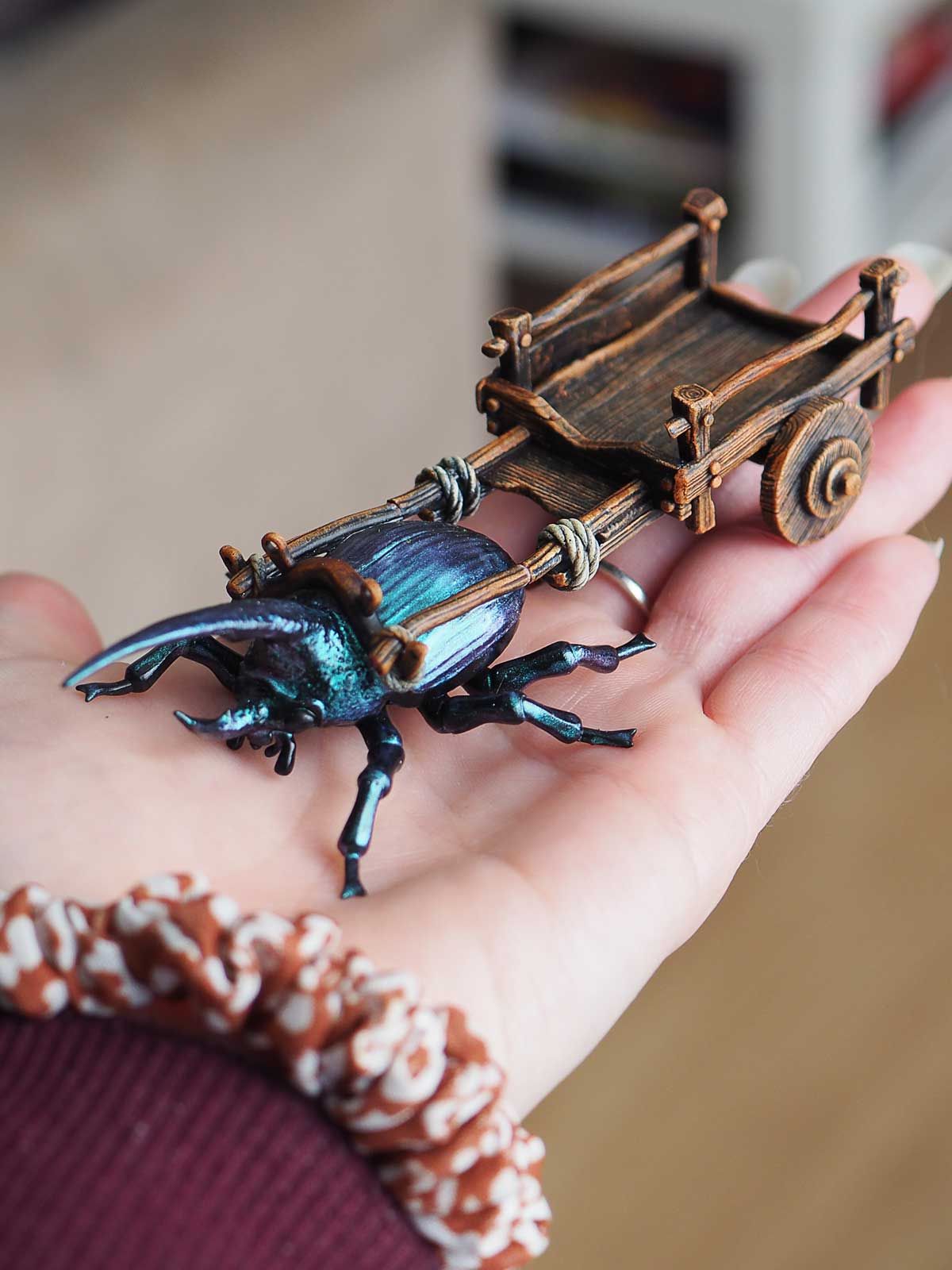 Cart and beetle