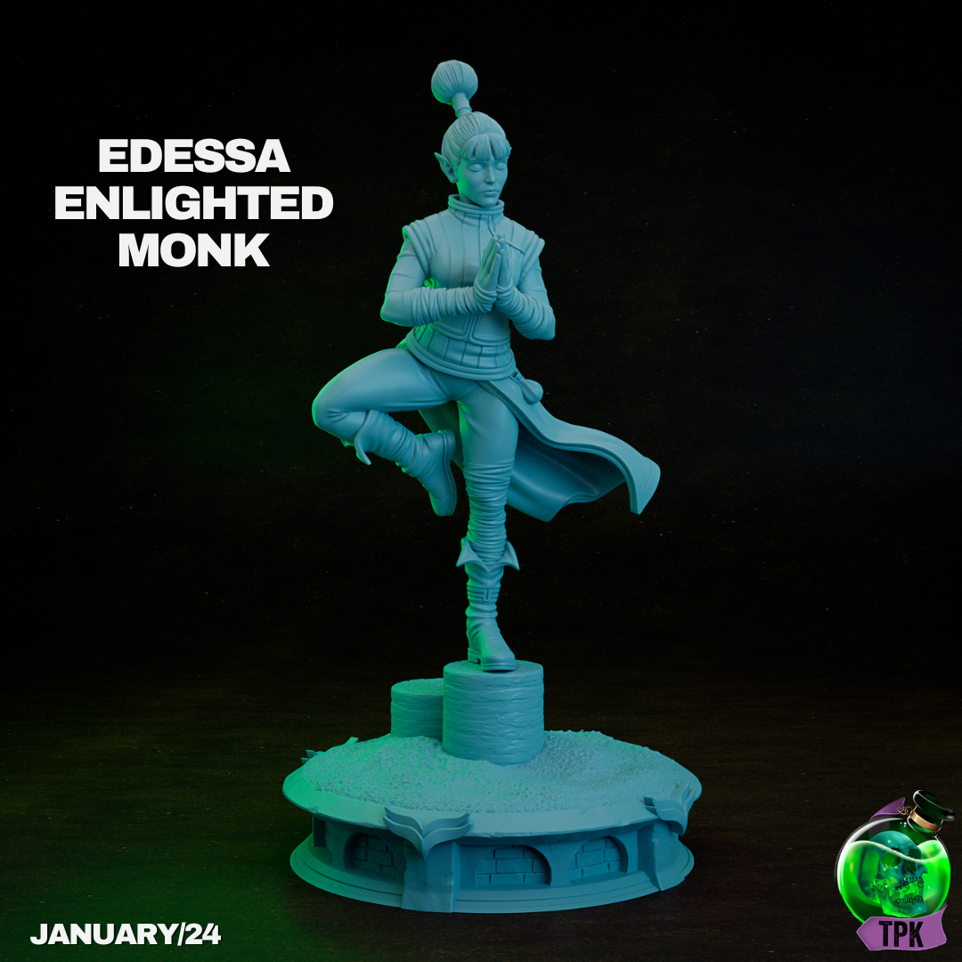 Edessa Enlighted Monk - Pose B