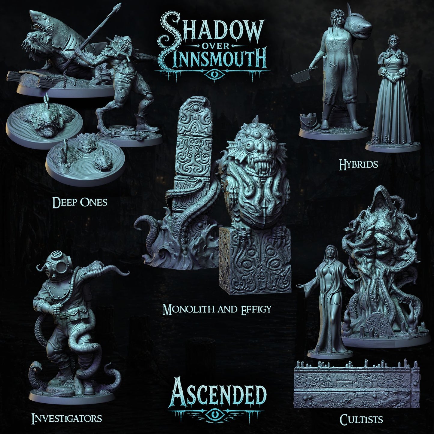 Shadow over Innsmouth - Miniatures and Terrain Collection