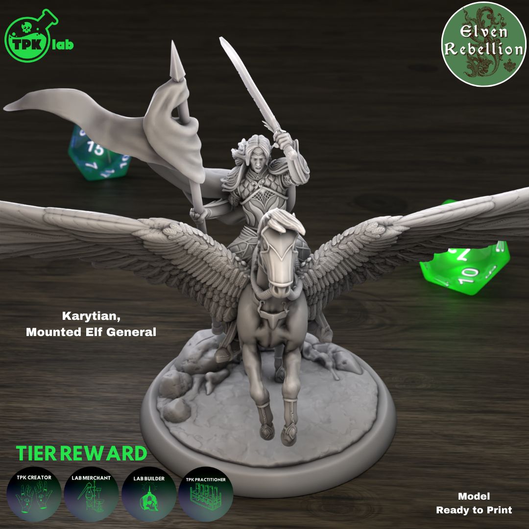 Karytian Mounted Elf General