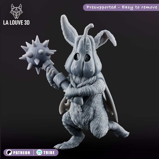 Bunny with weapon mace