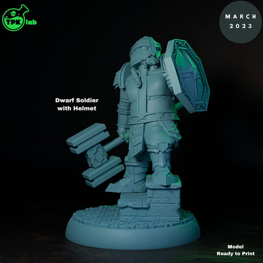 Dwarf Soldier with Helmet (1)(female)