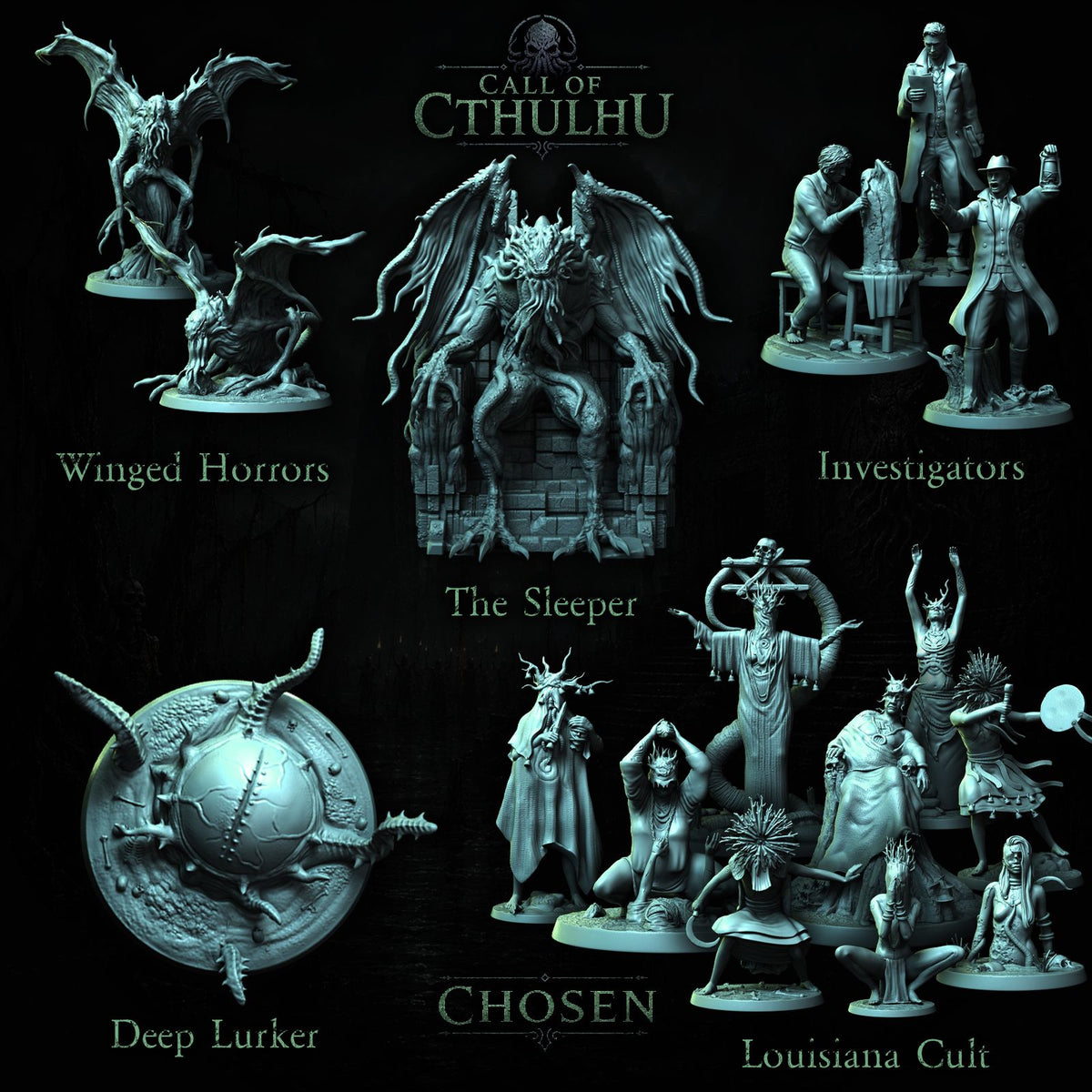 Call of Cthulhu - Miniatures and Terrain Collection